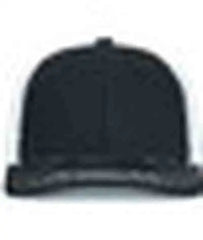 Pacific Headwear P151S Contrast Stitch Trucker Pacflex Snapback Cap - Black White Black - Black White / 7’’ 7 7/8’’