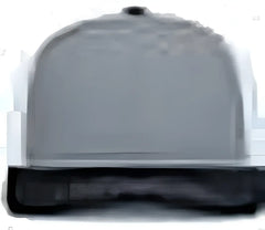 Pacific Headwear P151S Contrast Stitch Trucker Pacflex Snapback Cap - Heather Grey White Black - Gray Black / 7’’ 7