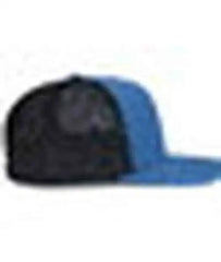 Pacific Headwear P151S Contrast Stitch Trucker Pacflex Snapback Cap - Ocean Blue Lt Charcoal Ocean Blue - Blue Gray