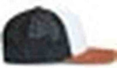 Pacific Headwear P151S Contrast Stitch Trucker Pacflex Snapback Cap - White Light Charcoal Rust - White Gray / 7’’ 7