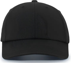 Pacific Headwear P200 Hybrid Cotton Dad Cap - Black - Black / 7’’ - 7 7/8’’