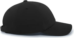 Pacific Headwear P200 Hybrid Cotton Dad Cap - Black - Black / 7’’ - 7 7/8’’
