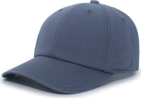 Pacific Headwear P200 Hybrid Cotton Dad Cap - Muted Blue - Blue / 7’’ - 7 7/8’’