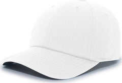 Pacific Headwear P200 Hybrid Cotton Dad Cap - White - White / 7’’ - 7 7/8’’
