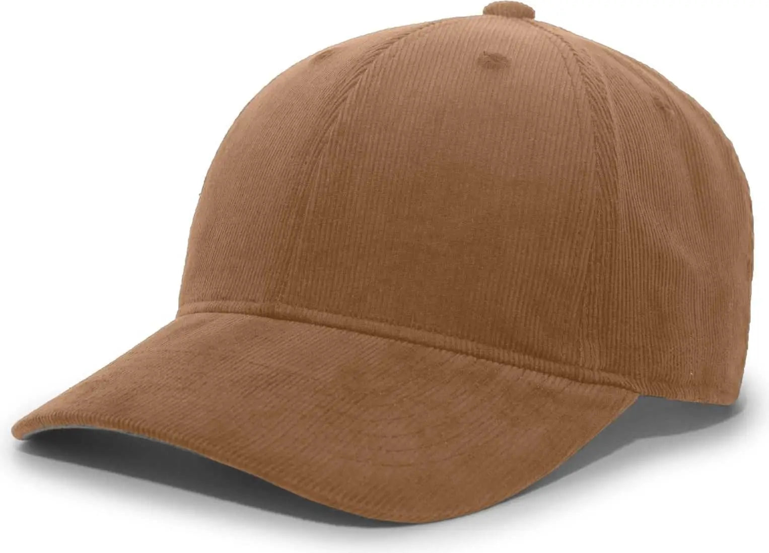 Pacific Headwear P206 Hybrid Corduroy Dad Cap - Brown - Brown / 7’’ - 7 7/8’’