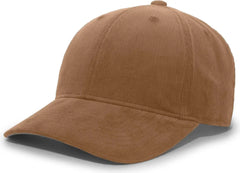 Pacific Headwear P206 Hybrid Corduroy Dad Cap - Brown - Brown / 7’’ - 7 7/8’’