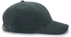 Pacific Headwear P206 Hybrid Corduroy Dad Cap - Dark Green - Forest / 7’’ - 7 7/8’’