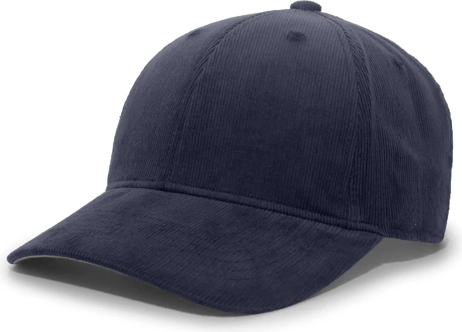 Pacific Headwear P206 Hybrid Corduroy Dad Cap - Navy - Navy / 7’’ - 7 7/8’’
