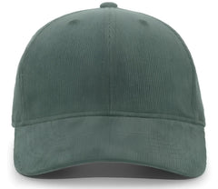 Pacific Headwear P206 Hybrid Corduroy Dad Cap - Olive - Olive / 7’’ - 7 7/8’’