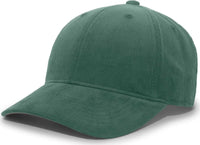 Pacific Headwear P206 Hybrid Corduroy Dad Cap - Olive - Olive / 7’’ - 7 7/8’’
