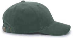 Pacific Headwear P206 Hybrid Corduroy Dad Cap - Olive - Olive / 7’’ - 7 7/8’’