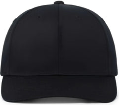 Pacific Headwear P208 Hybrid Snapback Dad Cap - Black - Black / 7’’ - 7 7/8’’