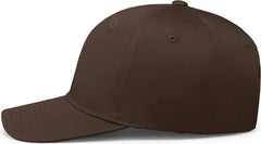 Pacific Headwear P208 Hybrid Snapback Dad Cap - Brown - Brown / 7’’ - 7 7/8’’