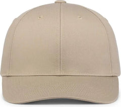 Pacific Headwear P208 Hybrid Snapback Dad Cap - Khaki - Khaki / 7’’ - 7 7/8’’