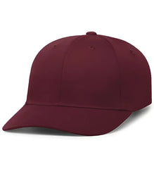 Pacific Headwear P208 Hybrid Snapback Dad Cap - Maroon - Maroon / 7’’ - 7 7/8’’