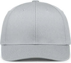Pacific Headwear P208 Hybrid Snapback Dad Cap - Silver - Silver / 7’’ - 7 7/8’’
