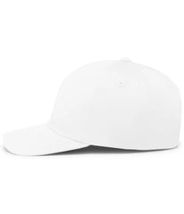 Pacific Headwear P208 Hybrid Snapback Dad Cap - White - White / 7’’ - 7 7/8’’