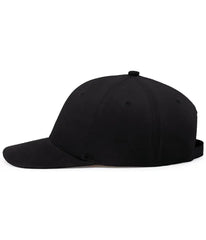 Pacific Headwear P299 Waxed Cotton Dad Cap - Black - Black / 7’’ - 7 7/8’’