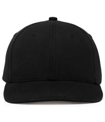 Pacific Headwear P299 Waxed Cotton Dad Cap - Black - Black / 7’’ - 7 7/8’’