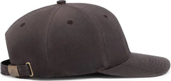 Pacific Headwear P299 Waxed Cotton Dad Cap - Brown - Brown / 7’’ - 7 7/8’’
