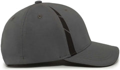 Pacific Headwear P303 Coolcore Sideline Snapback Cap - Graphite Black - Dark Gray Black / 7’’ - 7 7/8’’