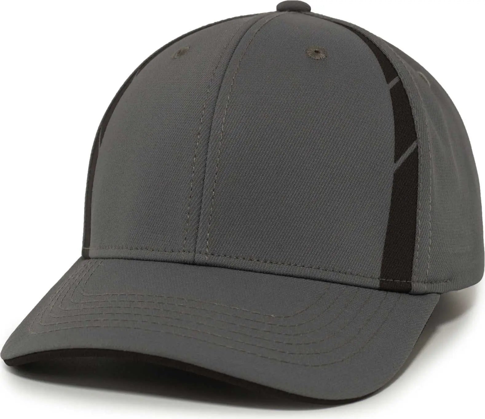 Pacific Headwear P303 Coolcore Sideline Snapback Cap - Graphite Black - Dark Gray Black / 7’’ - 7 7/8’’
