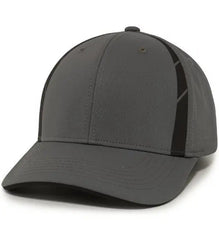 Pacific Headwear P303 Coolcore Sideline Snapback Cap - Graphite Black - Dark Gray Black / 7’’ - 7 7/8’’
