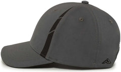 Pacific Headwear P303 Coolcore Sideline Snapback Cap - Graphite Black - Dark Gray Black / 7’’ - 7 7/8’’