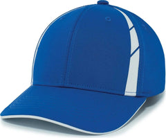 Pacific Headwear P303 Coolcore Sideline Snapback Cap - Royal White - Royal White / 7’’ - 7 7/8’’