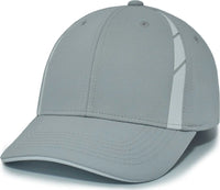 Pacific Headwear P303 Coolcore Sideline Snapback Cap - Silver White - Silver White / 7’’ - 7 7/8’’