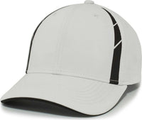 Pacific Headwear P303 Coolcore Sideline Snapback Cap - White Black - White Black / 7’’ - 7 7/8’’