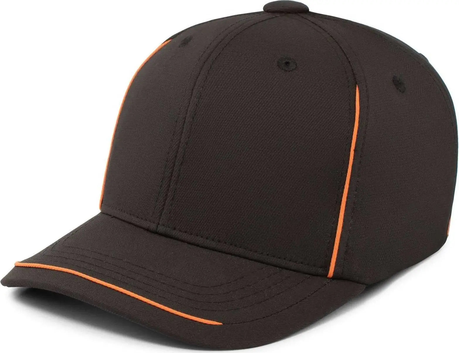 Pacific Headwear P304 Legend Cap - Black Orange - Black Orange / 6 7/8’’ 7 3/8’’