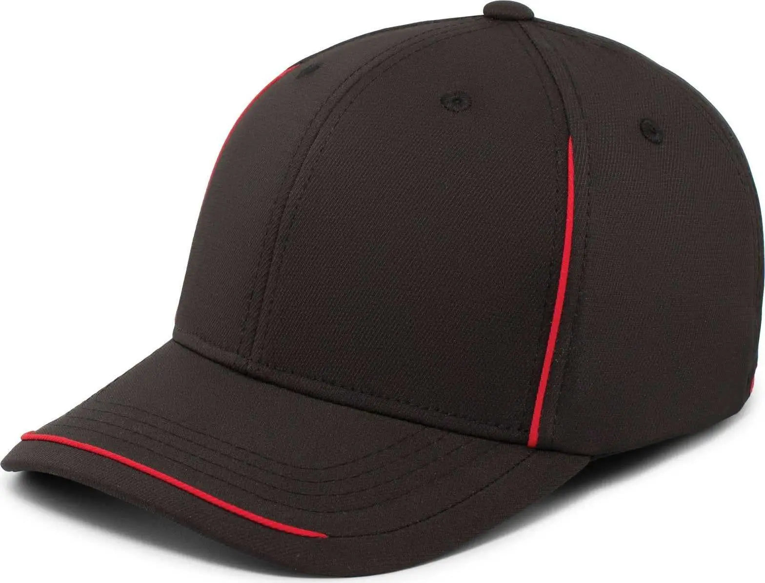 Pacific Headwear P304 Legend Cap - Black Red - Black Red / 6 7/8’’ 7 3/8’’
