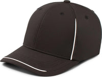 Pacific Headwear P304 Legend Cap - Black White - Black White / 6 7/8’’ 7 3/8’’