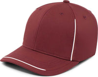 Pacific Headwear P304 Legend Cap - Maroon White - Maroon White / 6 7/8’’ 7 3/8’’