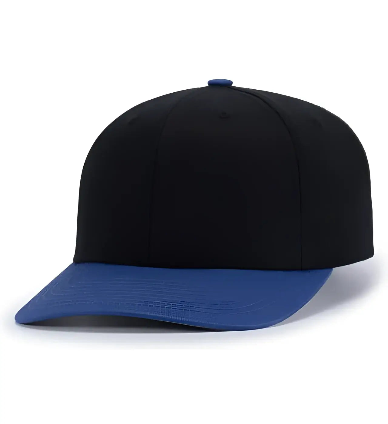 Pacific Headwear P322 Poly/Cotton Snapback Cap - Black Royal - Black Royal / 6 1/2’’ - 7’’