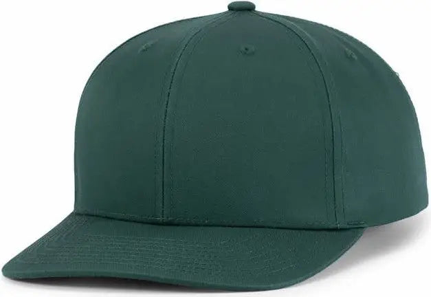 Pacific Headwear P322 Poly/Cotton Snapback Cap - Dark Green - Dark Green / 6 1/2’’ - 7’’