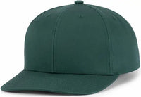 Pacific Headwear P322 Poly/Cotton Snapback Cap - Dark Green - Dark Green / 6 1/2’’ - 7’’