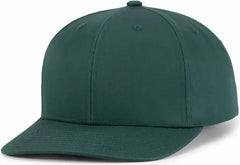 Pacific Headwear P322 Poly/Cotton Snapback Cap - Dark Green - Dark Green / 6 1/2’’ - 7’’