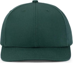 Pacific Headwear P322 Poly/Cotton Snapback Cap - Dark Green