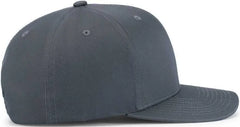 Pacific Headwear P322 Poly/Cotton Snapback Cap - Graphite