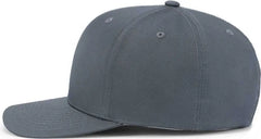 Pacific Headwear P322 Poly/Cotton Snapback Cap - Graphite
