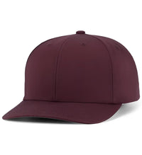 Pacific Headwear P322 Poly/Cotton Snapback Cap - Maroon - Maroon / 6 1/2’’ - 7’’