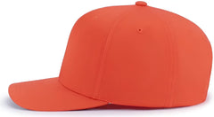 Pacific Headwear P322 Poly/Cotton Snapback Cap - Orange