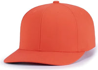 Pacific Headwear P322 Poly/Cotton Snapback Cap - Orange - Orange / 6 1/2’’ - 7’’