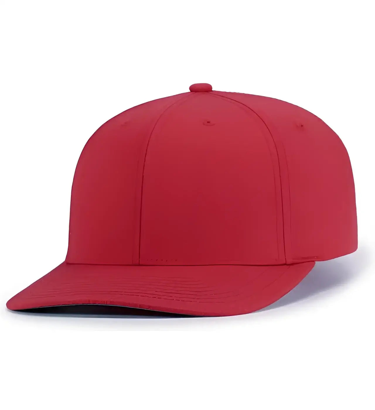 Pacific Headwear P322 Poly/Cotton Snapback Cap - Red - Red / 6 1/2’’ - 7’’
