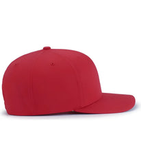 Pacific Headwear P322 Poly/Cotton Snapback Cap - Red