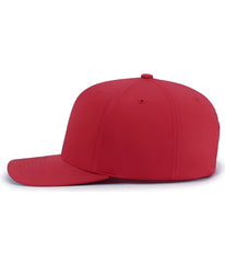 Pacific Headwear P322 Poly/Cotton Snapback Cap - Red