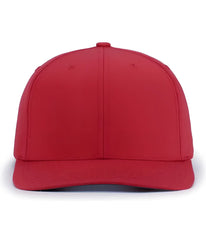 Pacific Headwear P322 Poly/Cotton Snapback Cap - Red