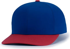 Pacific Headwear P322 Poly/Cotton Snapback Cap - Royal Red - Royal Red / 6 1/2’’ - 7’’